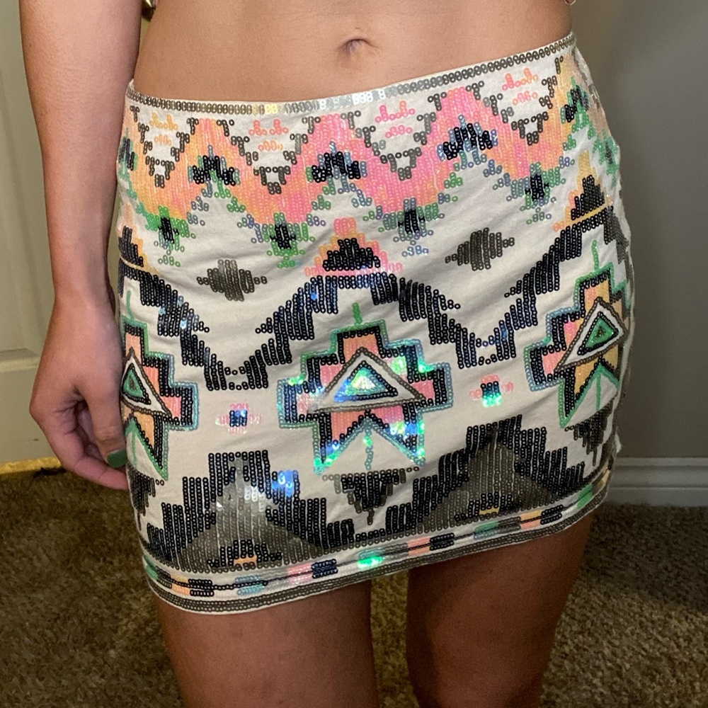 Aztec Mini Skirt